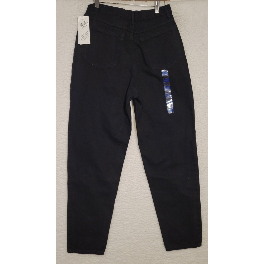 Bill Blass Jeans Women Denim Pants Black Sz 6 NEW 100% Cotton Zip High Rise 1321